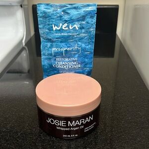 ( 1 NEW) JOSIE MARAN Whipped Body Butter & (1 NEW) WEN Cleansing Conditioner